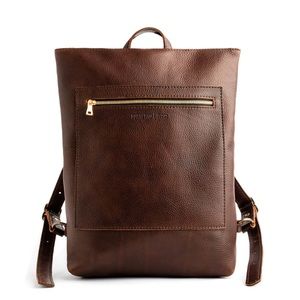 Portland Leather laptop backpack